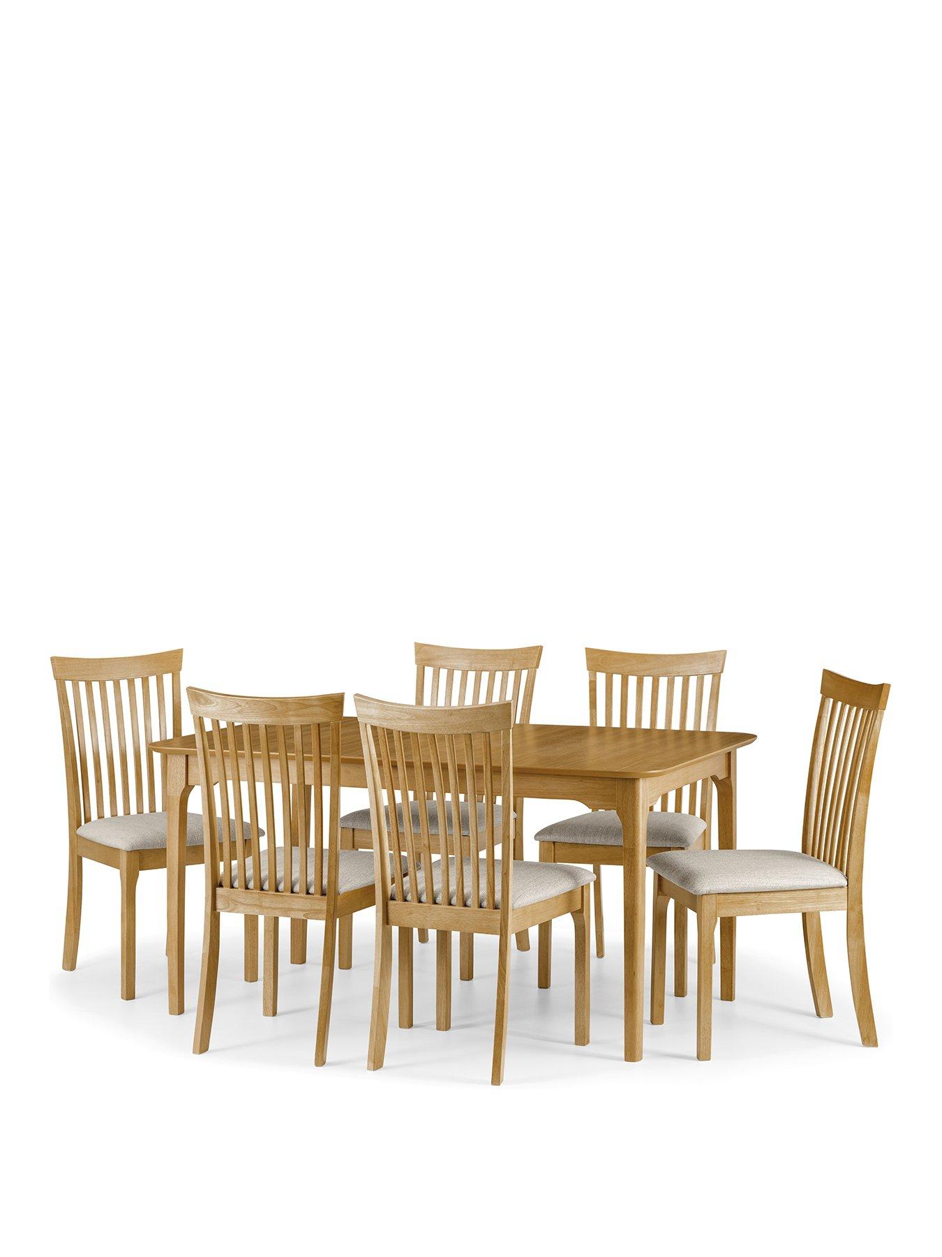 Julian Bowen Ibsen 150 190 cm Extending Dining Table + 6 Chairs
