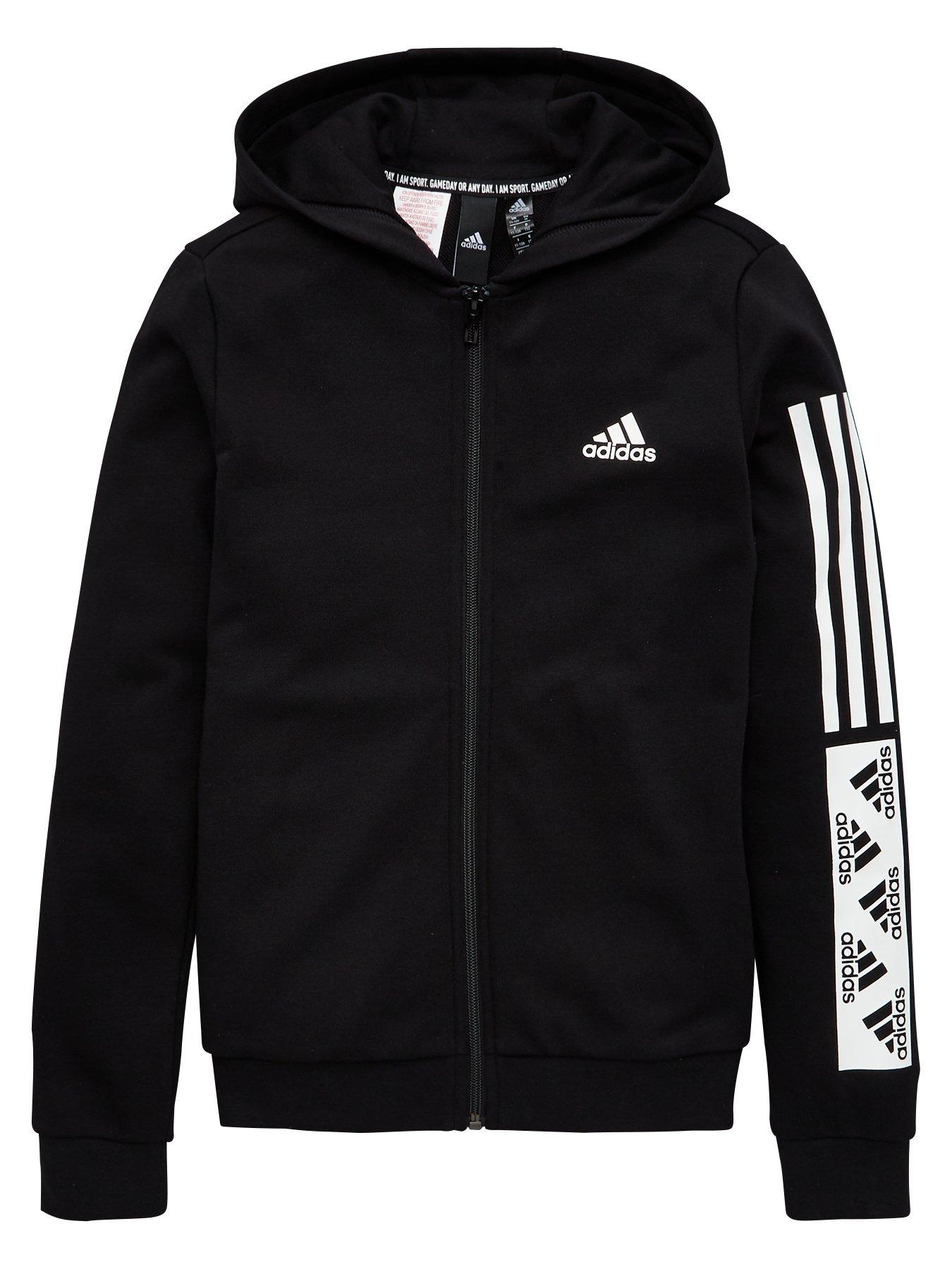 girls adidas zip up hoodie