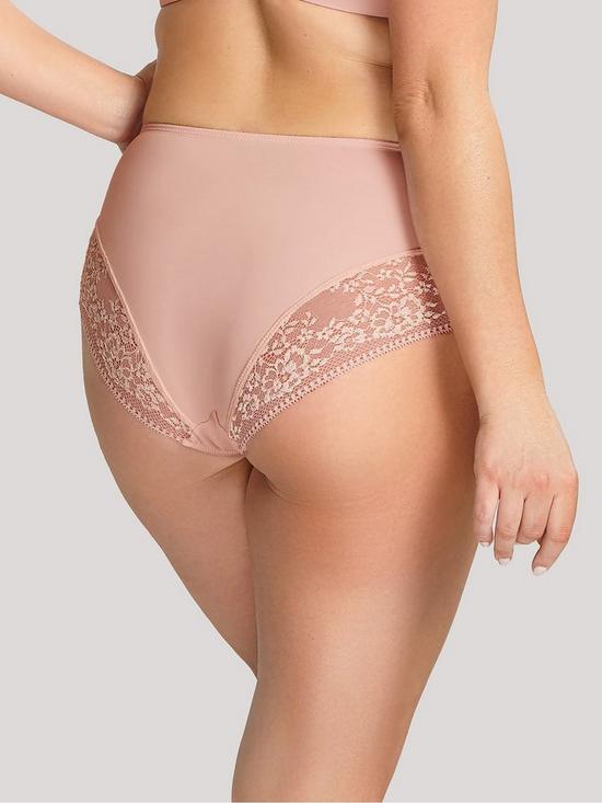 back image of sculptresse-roxie-high-waist-brief-misty-rose