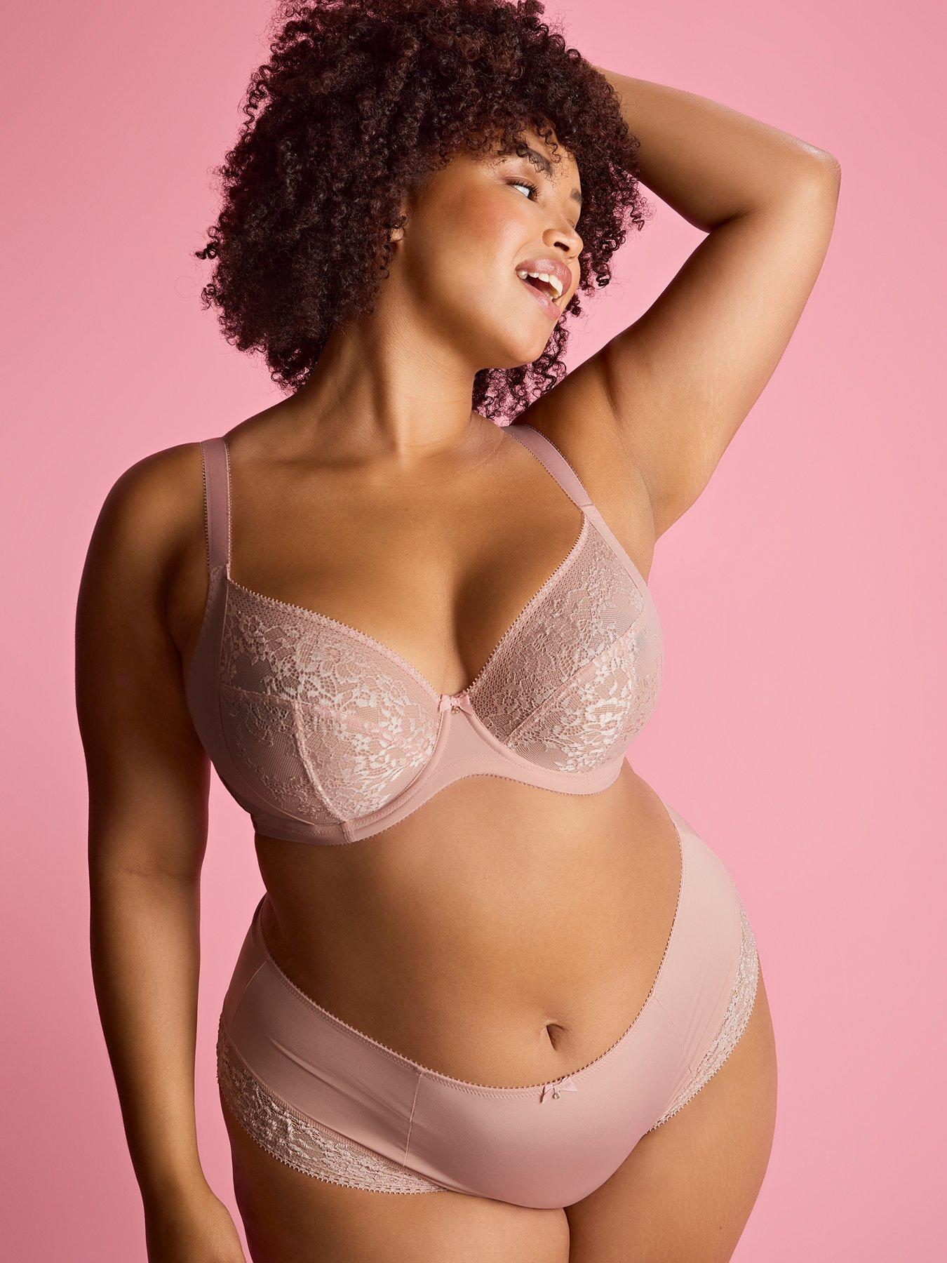 Image 5 of 6 of Sculptresse Roxie Plunge Bra - Misty Rose