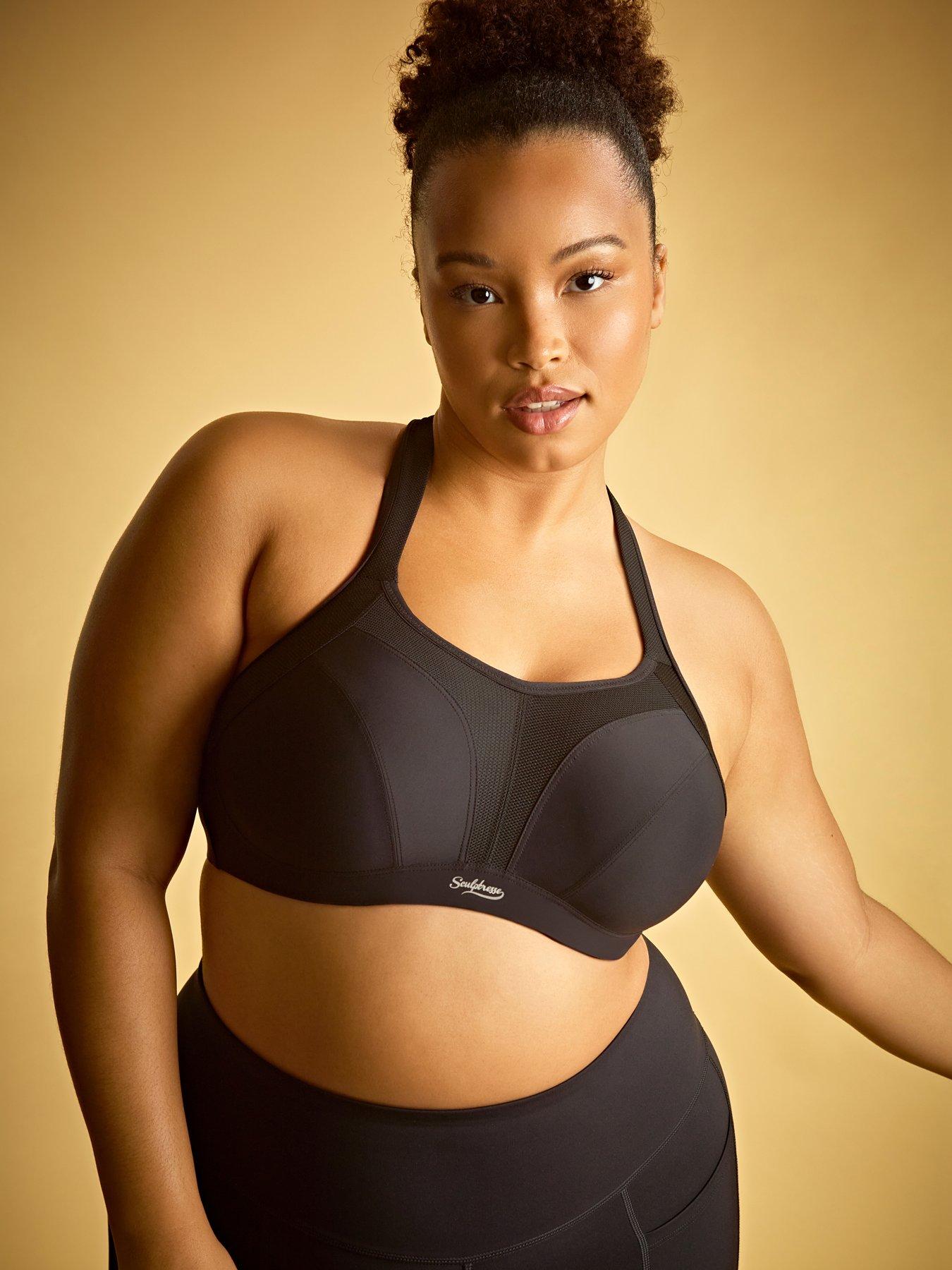 Sculptresse 'Activate' Wired Non Padded Sport Bra - Black