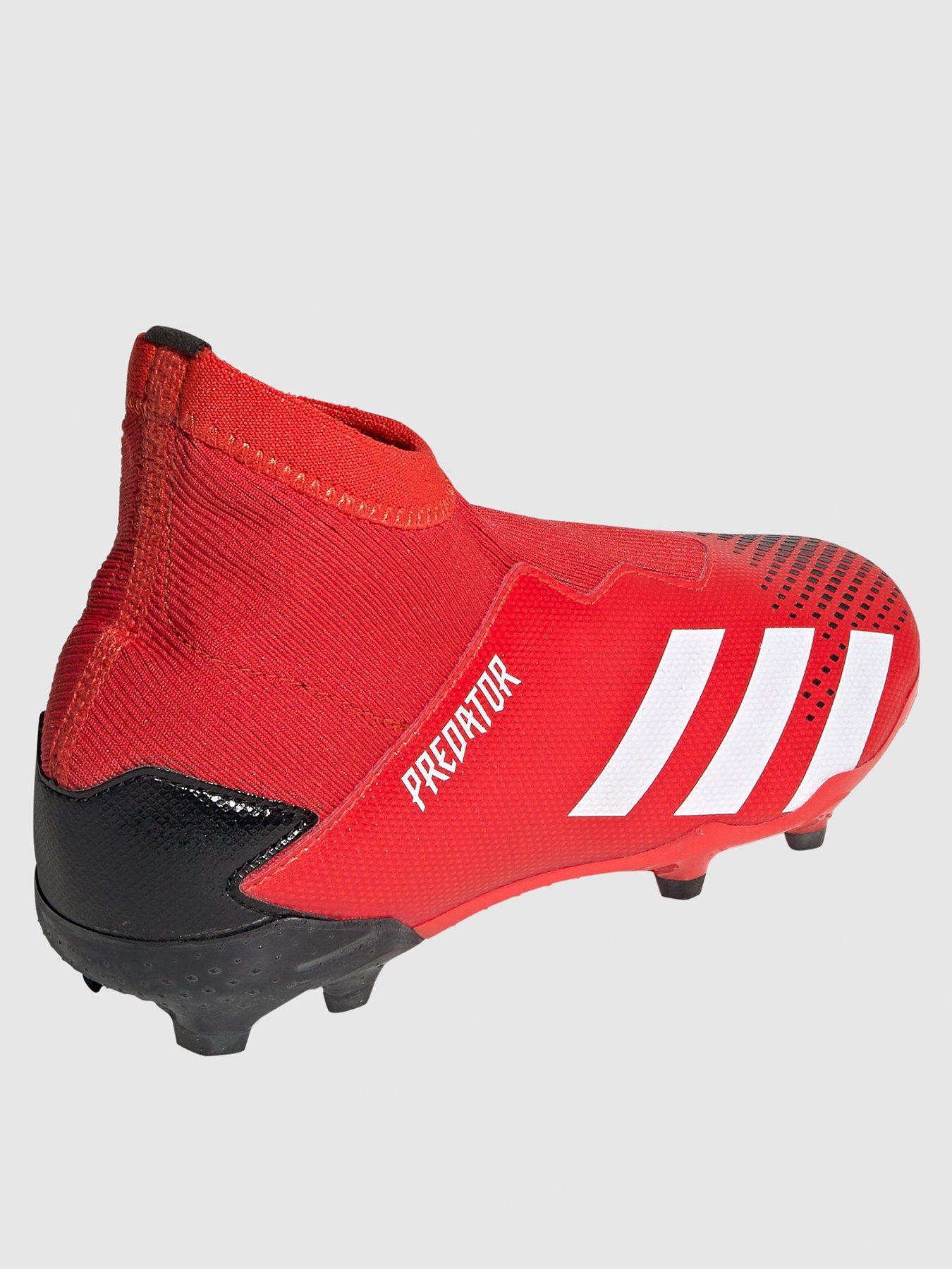 predator boots red