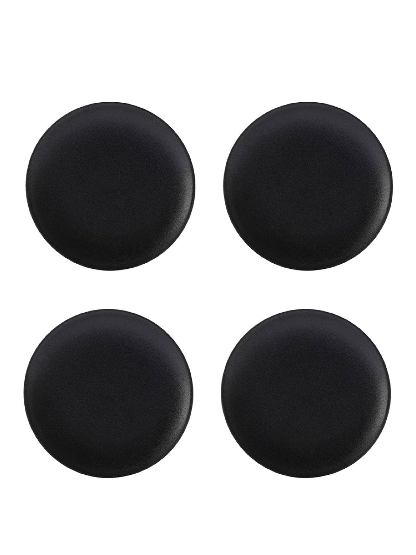 Product photograph of Maxwell Williams Caviar Black Coupe Plates Ndash Set Of 4 from very.co.uk