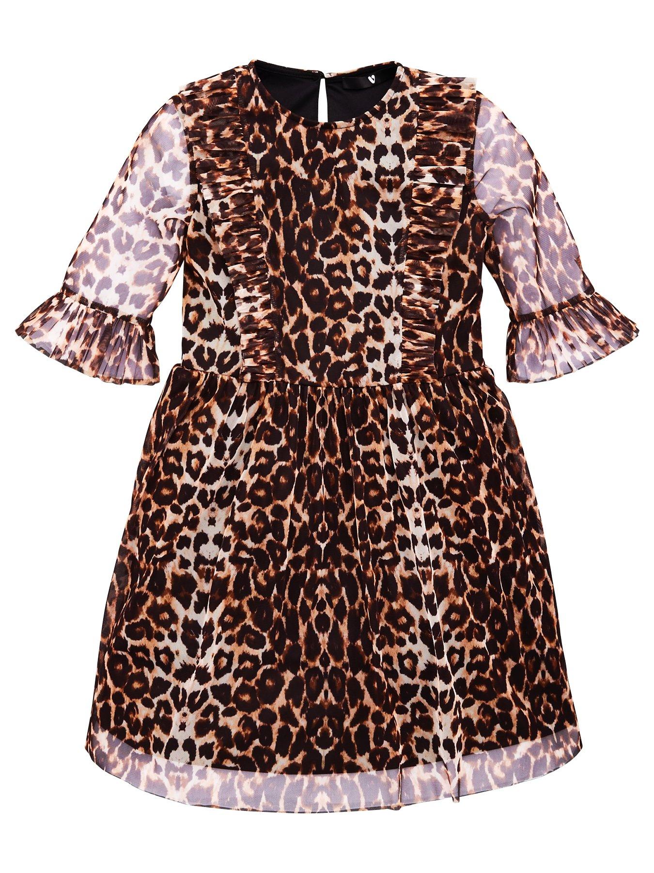 V By Very Girls Animal Print Mesh Dress review