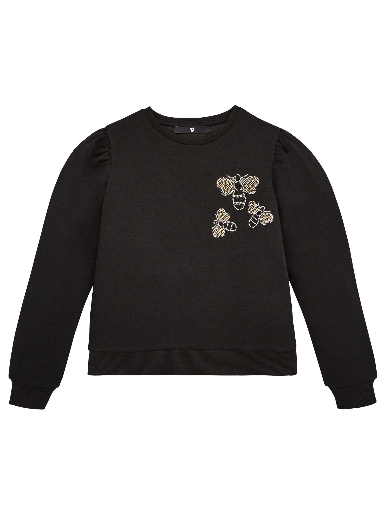 V By Very Girls Applique Bee Puff Sleeve Sweat Top review