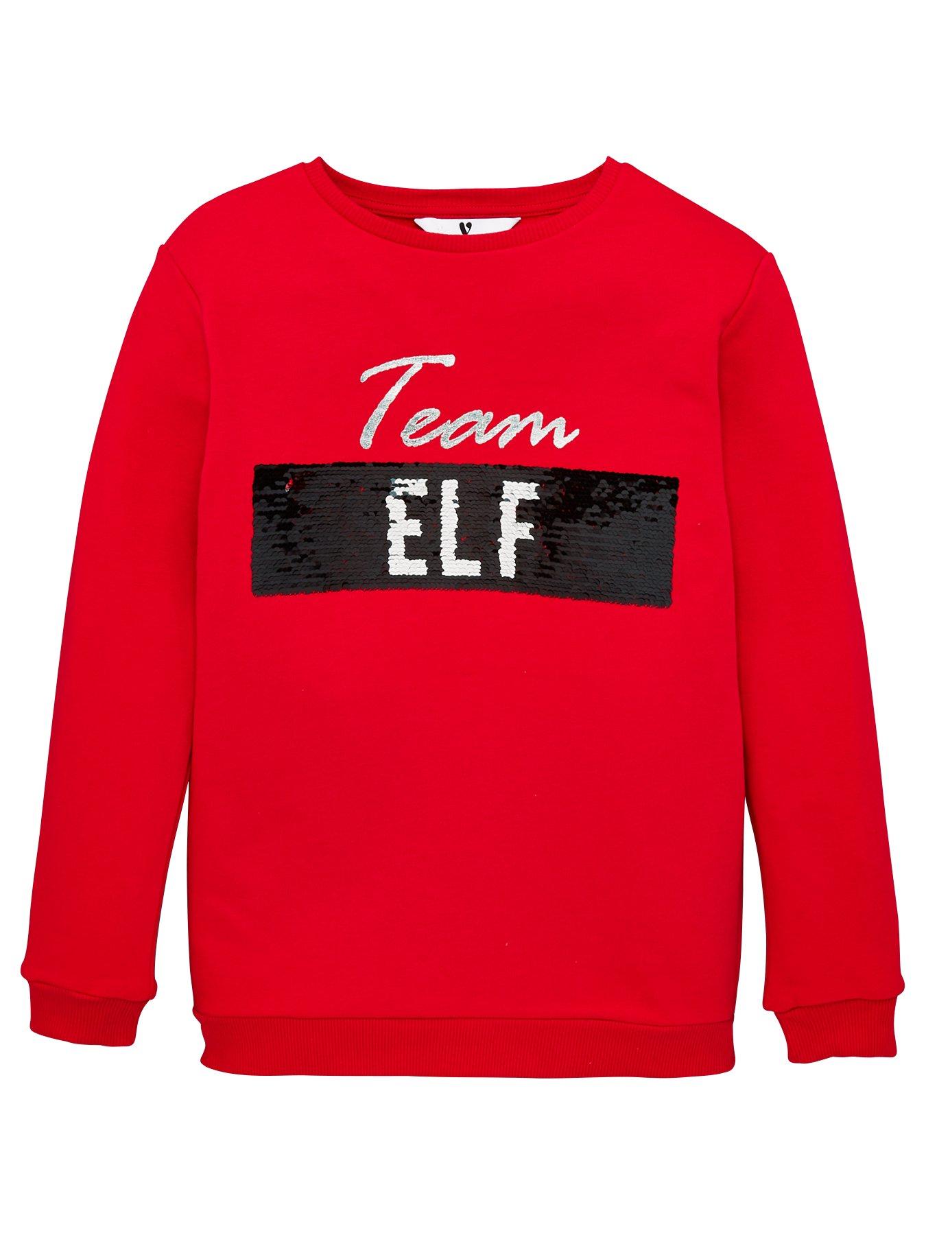 V By Very Team Santa/Elf Reversible Sequin Christmas Sweatshirt review