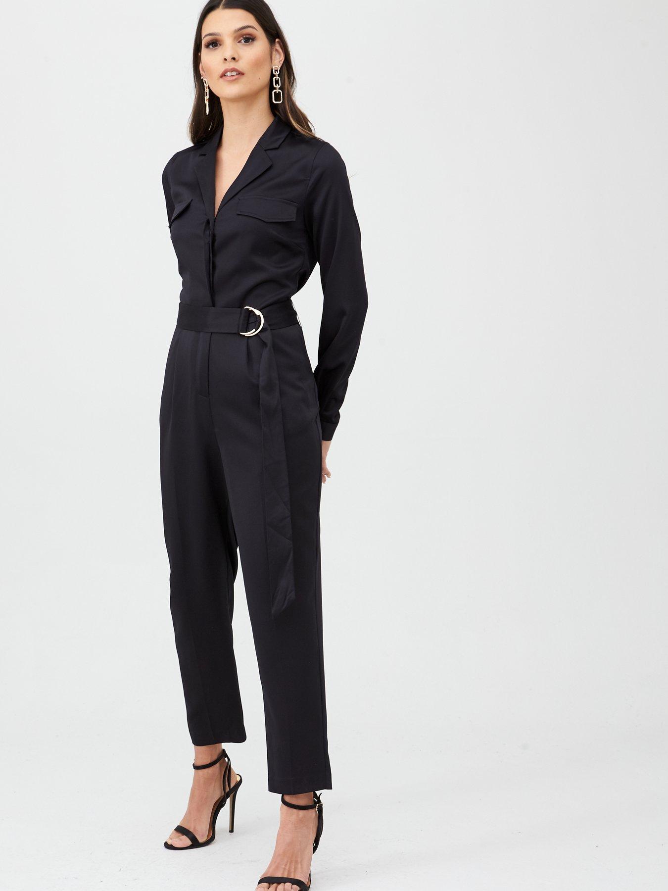 satin boiler suit