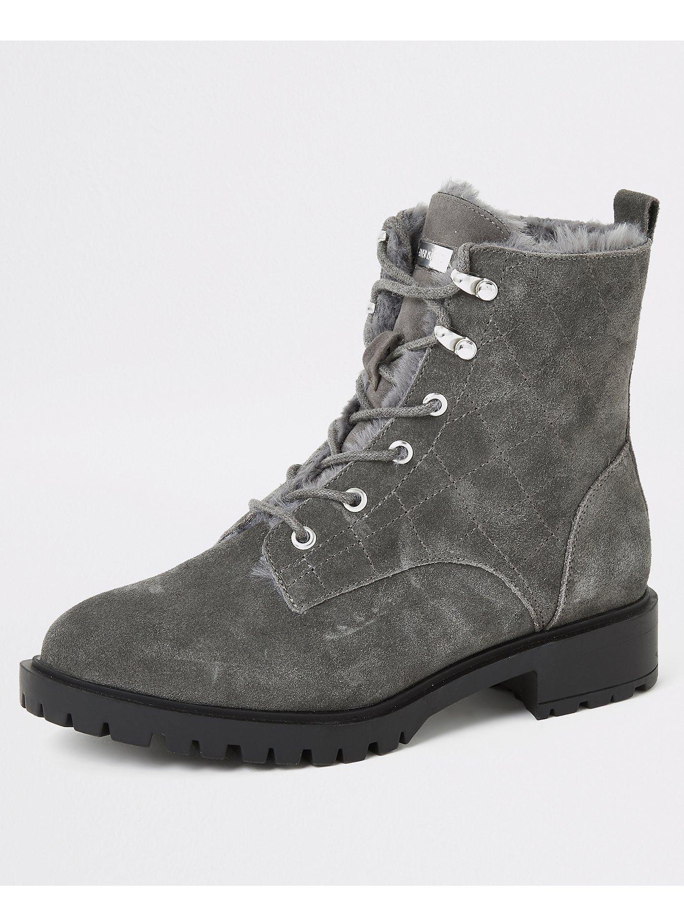 river island grey boots