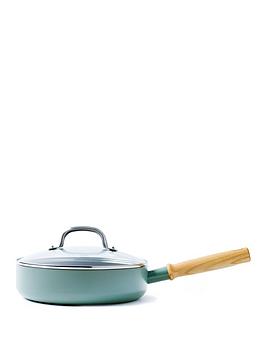 Product photograph of Greenpan Mayflower Ceramic Non-stick 24 Cm Skillet With Lid from very.co.uk