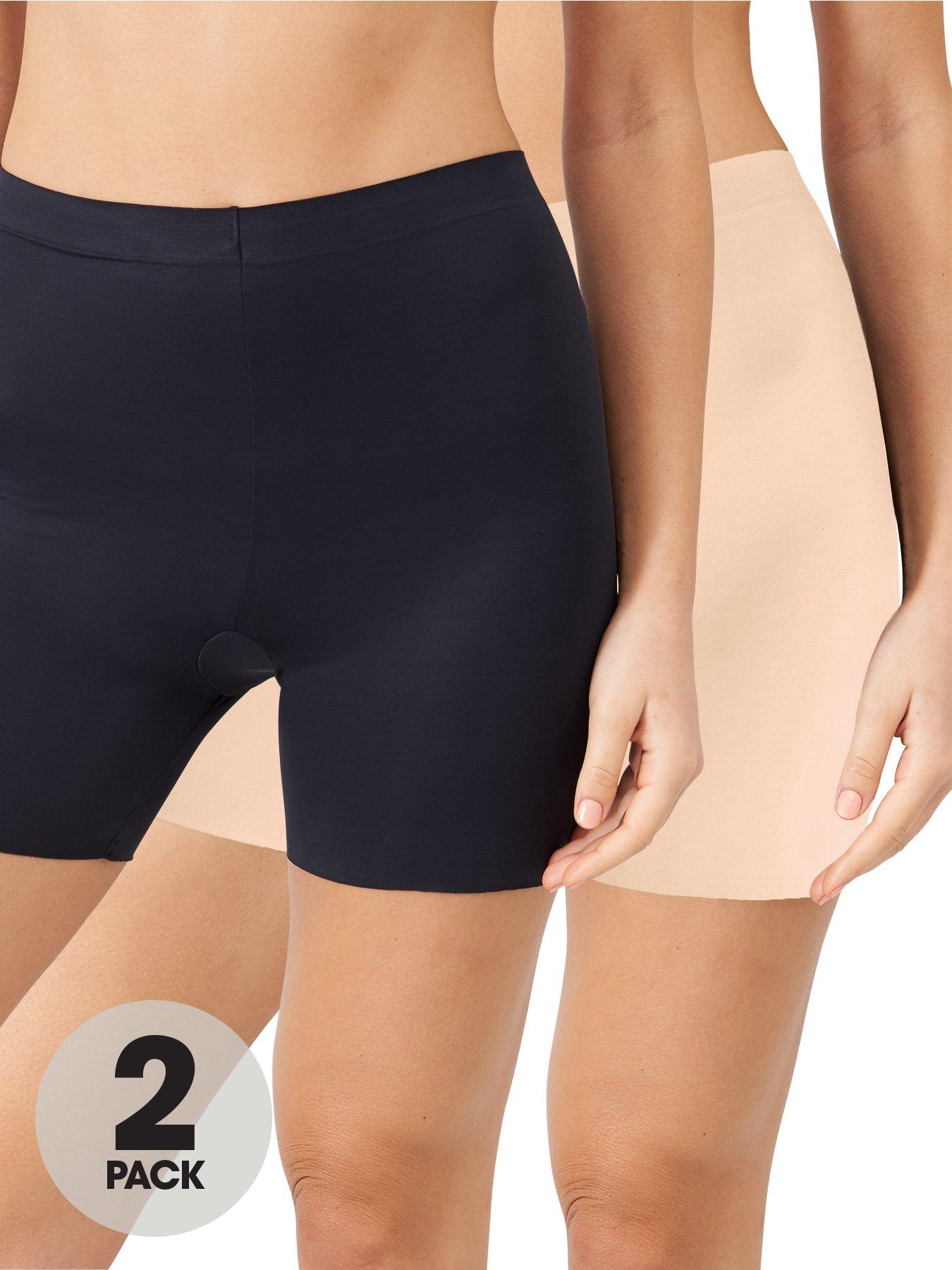 Maidenform 2 Pack Cover Your Bases Girlshorts - Nude/Black