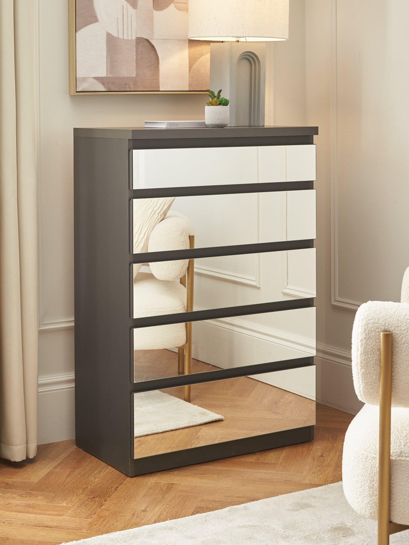 undefined Prague Mirror 5 Drawer Chest - FSC® Certified