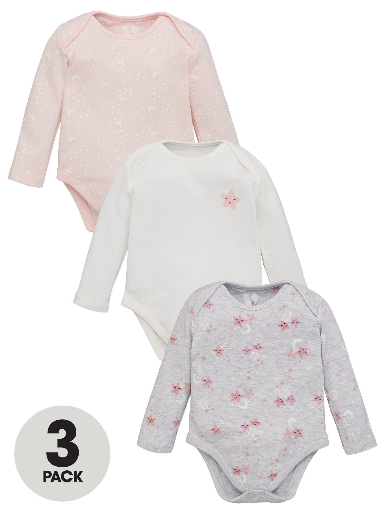 V By Very Baby Girls 3 Pack Cosmic Bodysuits review