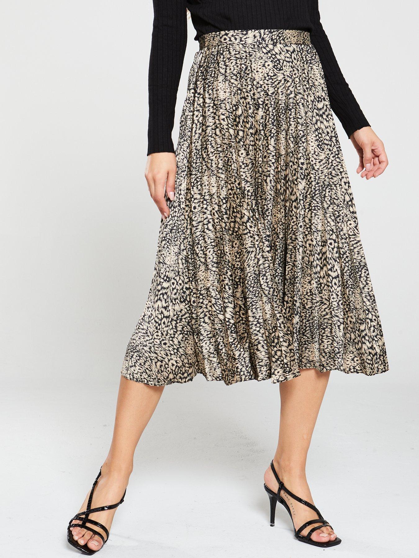 oasis leopard print skirt