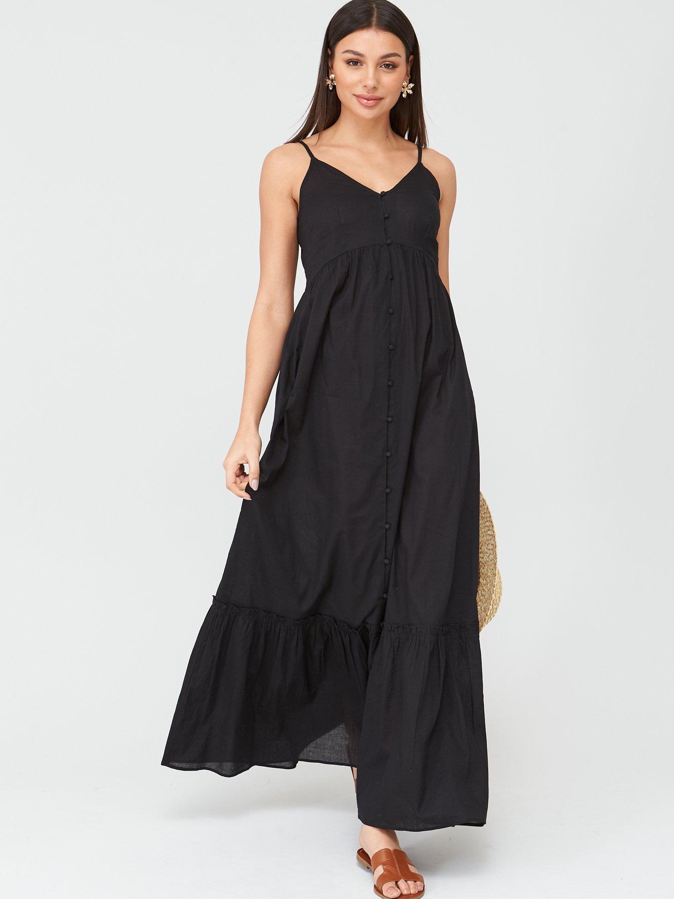 black cotton dress uk