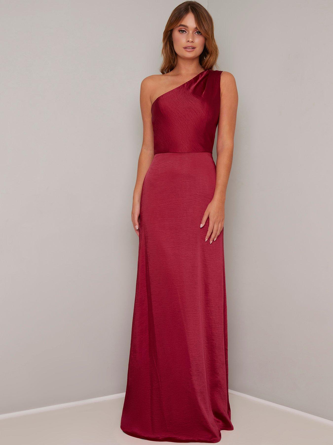 chi chi london burgundy dress