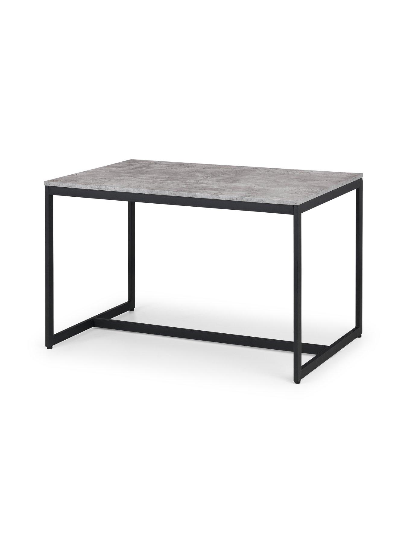 Image 4 of 5 of Julian Bowen Staten 120 cm Dining Table + Bench + 2 Monroe Chairs