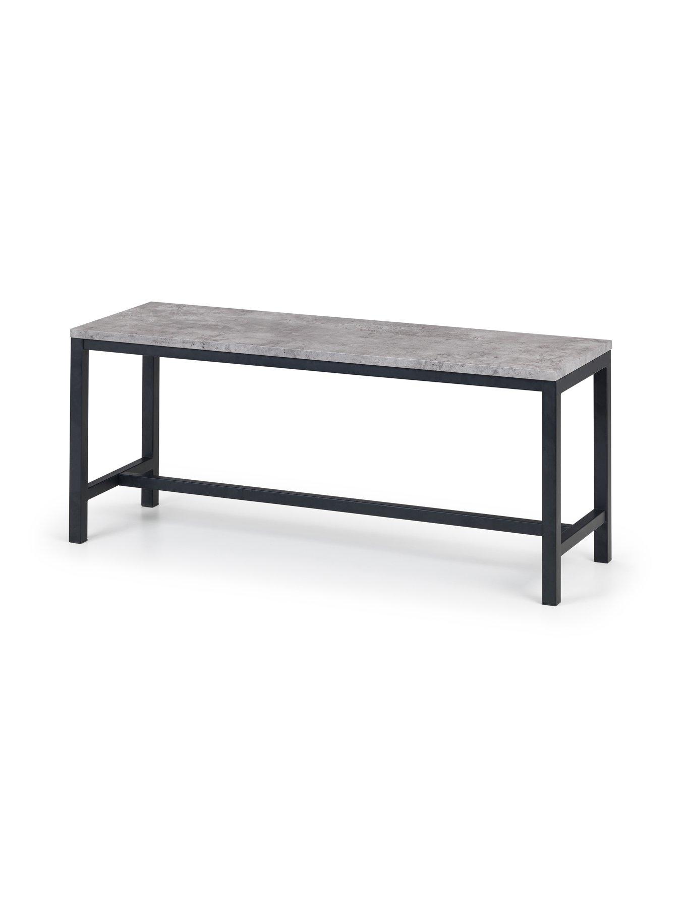 Image 5 of 5 of Julian Bowen Staten 120 cm Dining Table + Bench + 2 Monroe Chairs