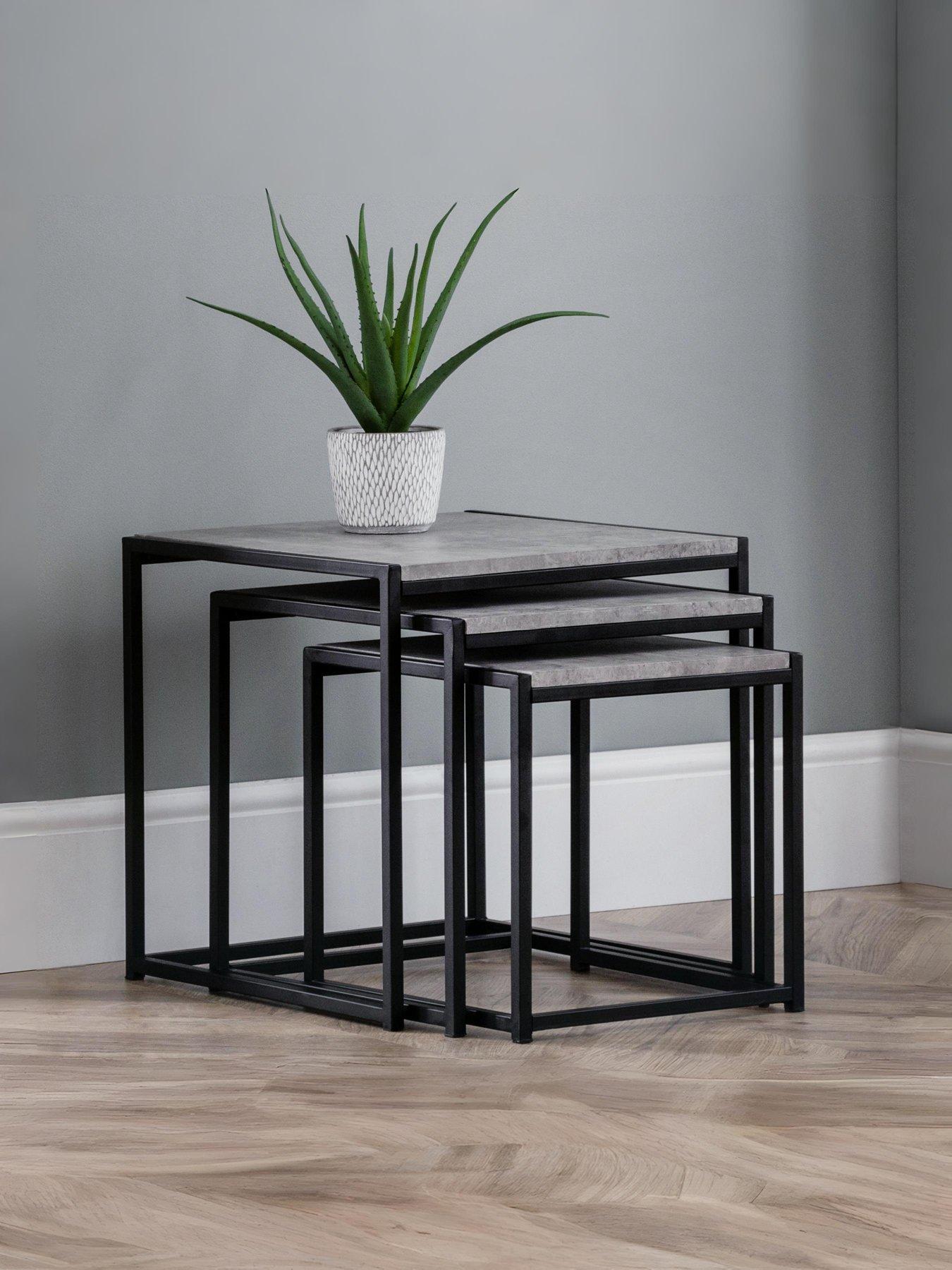 Julian Bowen Staten Nest of 3 Tables