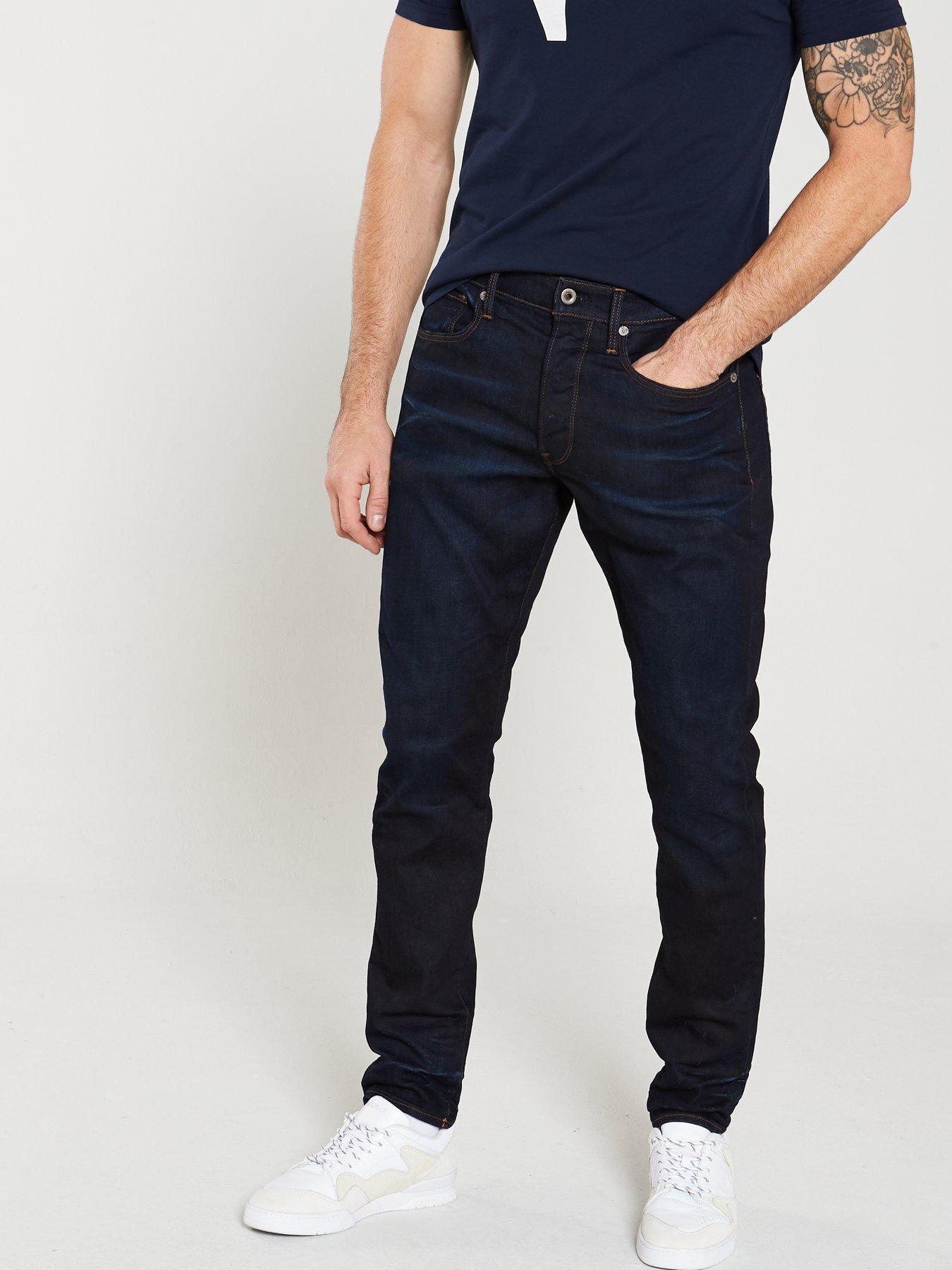 Jeans 3301 Visor Tapered Fit Jeans - Dark Aged Blue