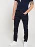 image of g-star-raw-3301-visor-tapered-fit-jeans-dark-aged-blue