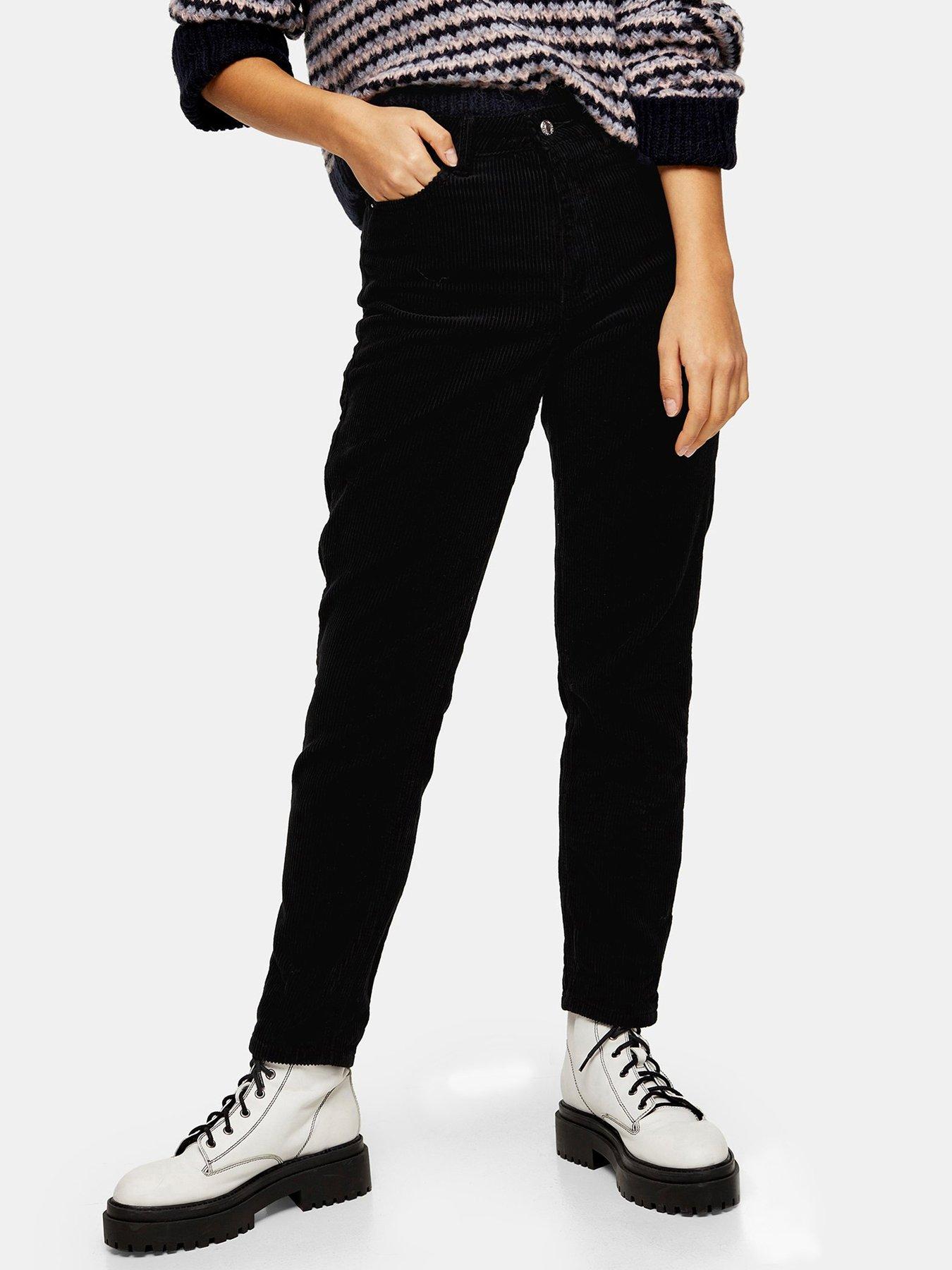 stretchy black mom jeans