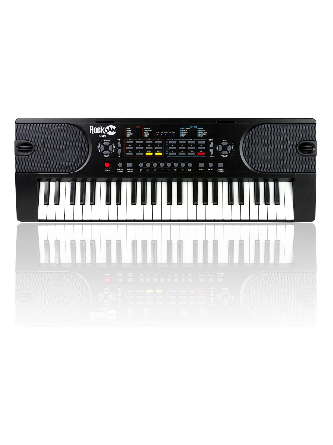 Image 2 of 7 of RockJam RJ549 RockJam 49-Key Portable Keyboard Piano with Sheet Music Stand &amp; Keynote Stickers