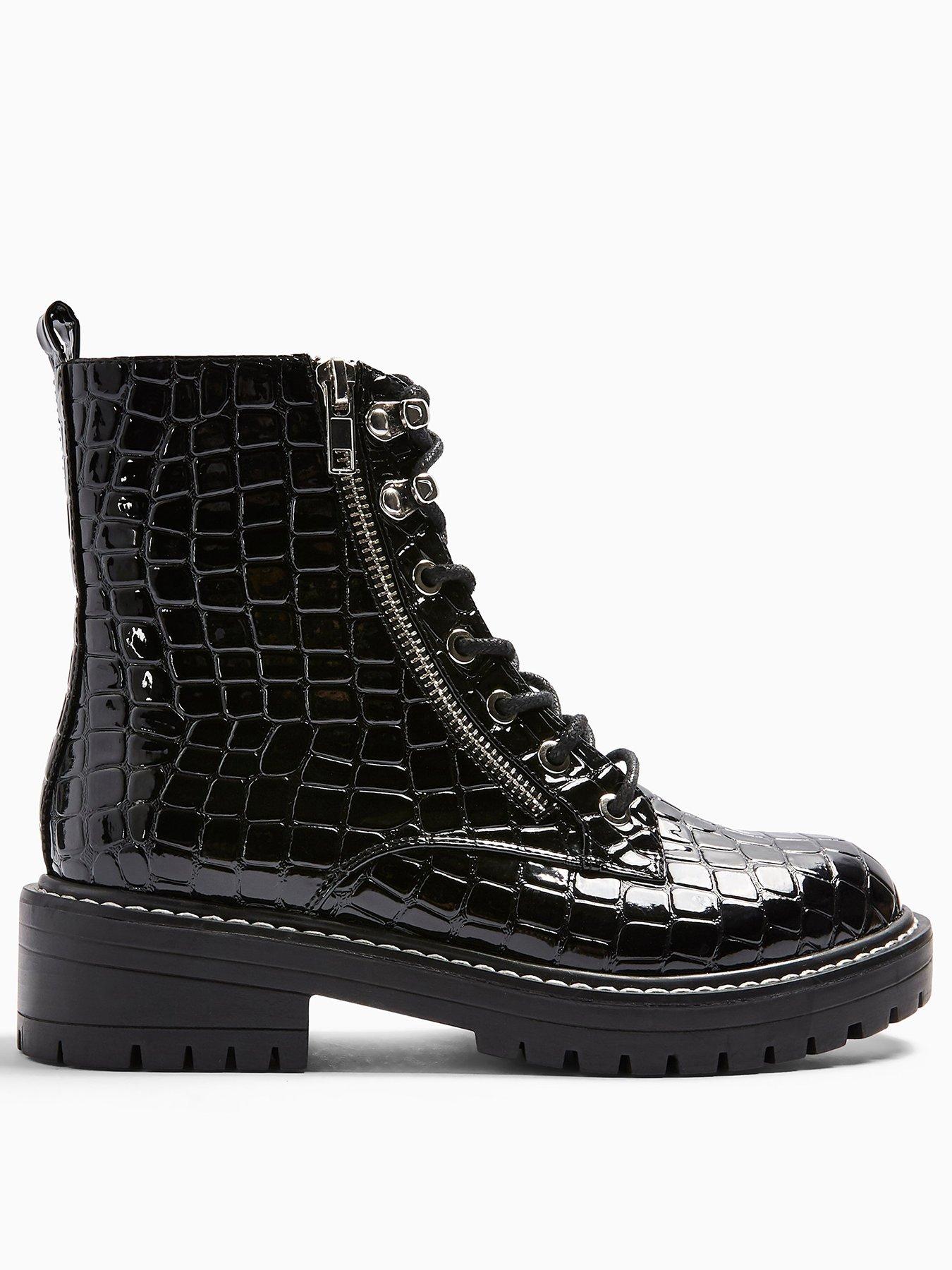 crocodile boots topshop