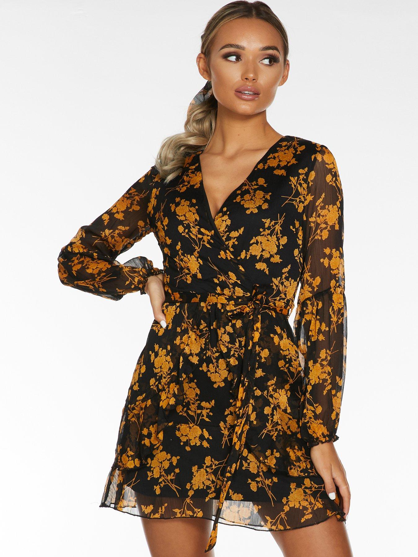 black mustard dress