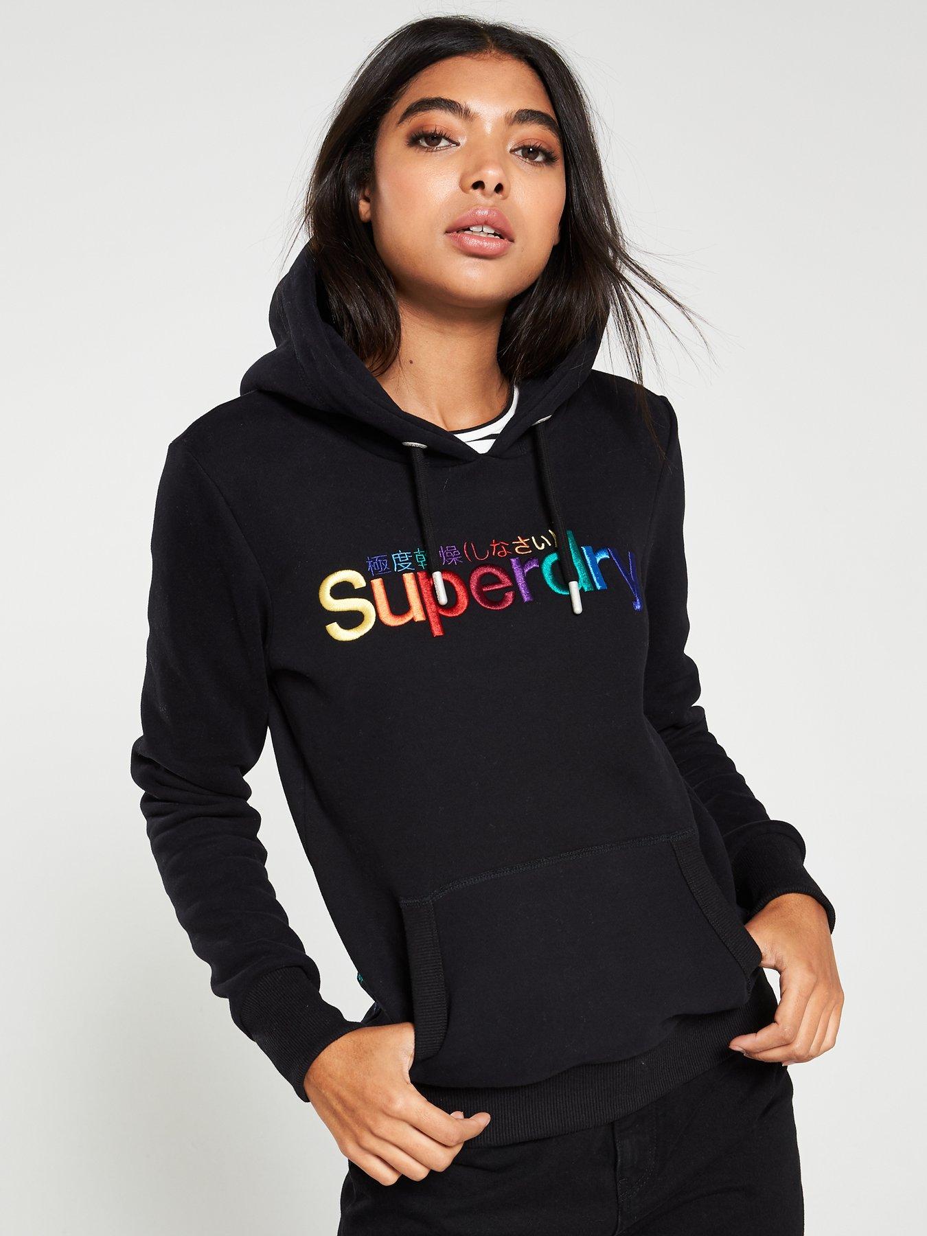 superdry hoodie rainbow