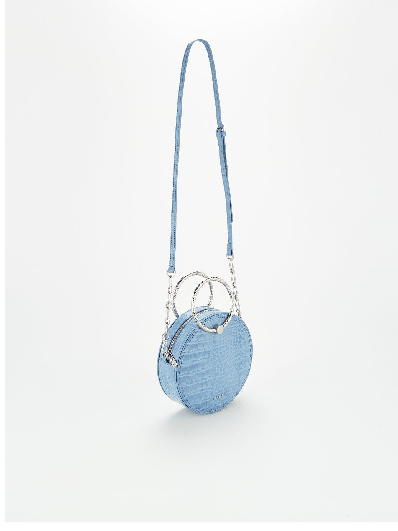 blue circle bag