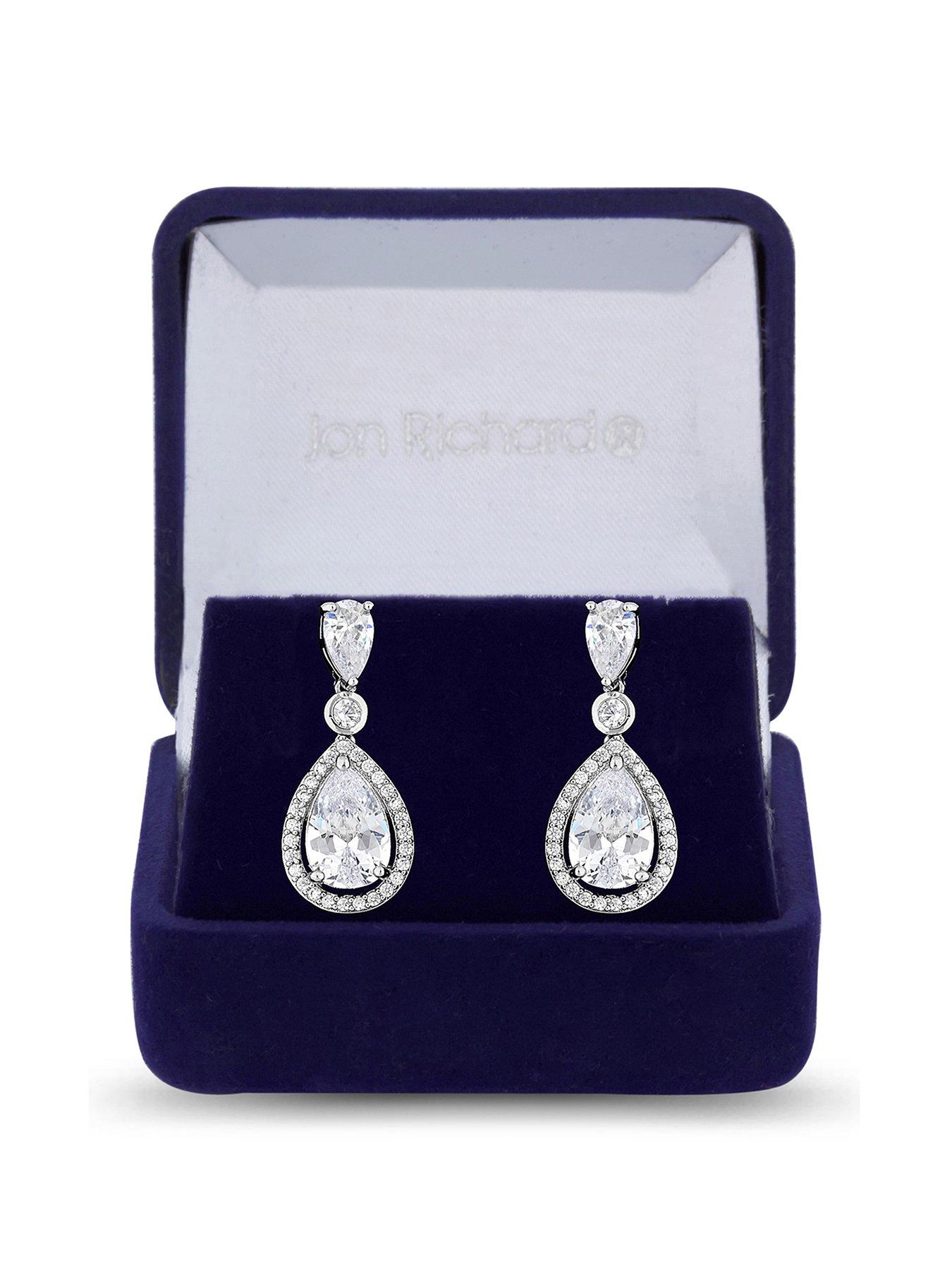 Jon Richard Jon Richard Cubic Zirconia Tennis Pear Crystal Drop Earring review