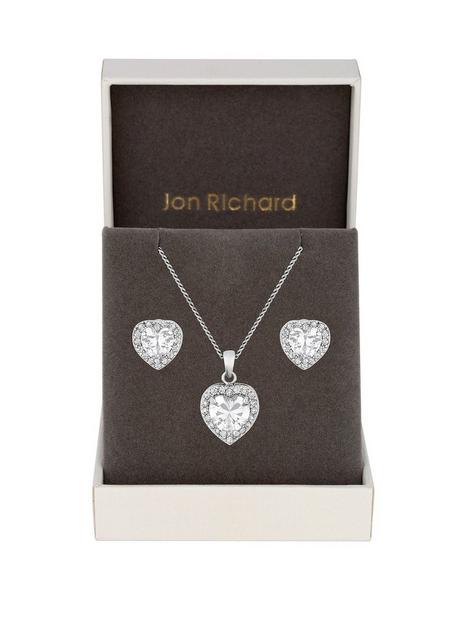 jon-richard-jon-richard-cubic-zirconia-pave-heart-pendant-and-earring-set