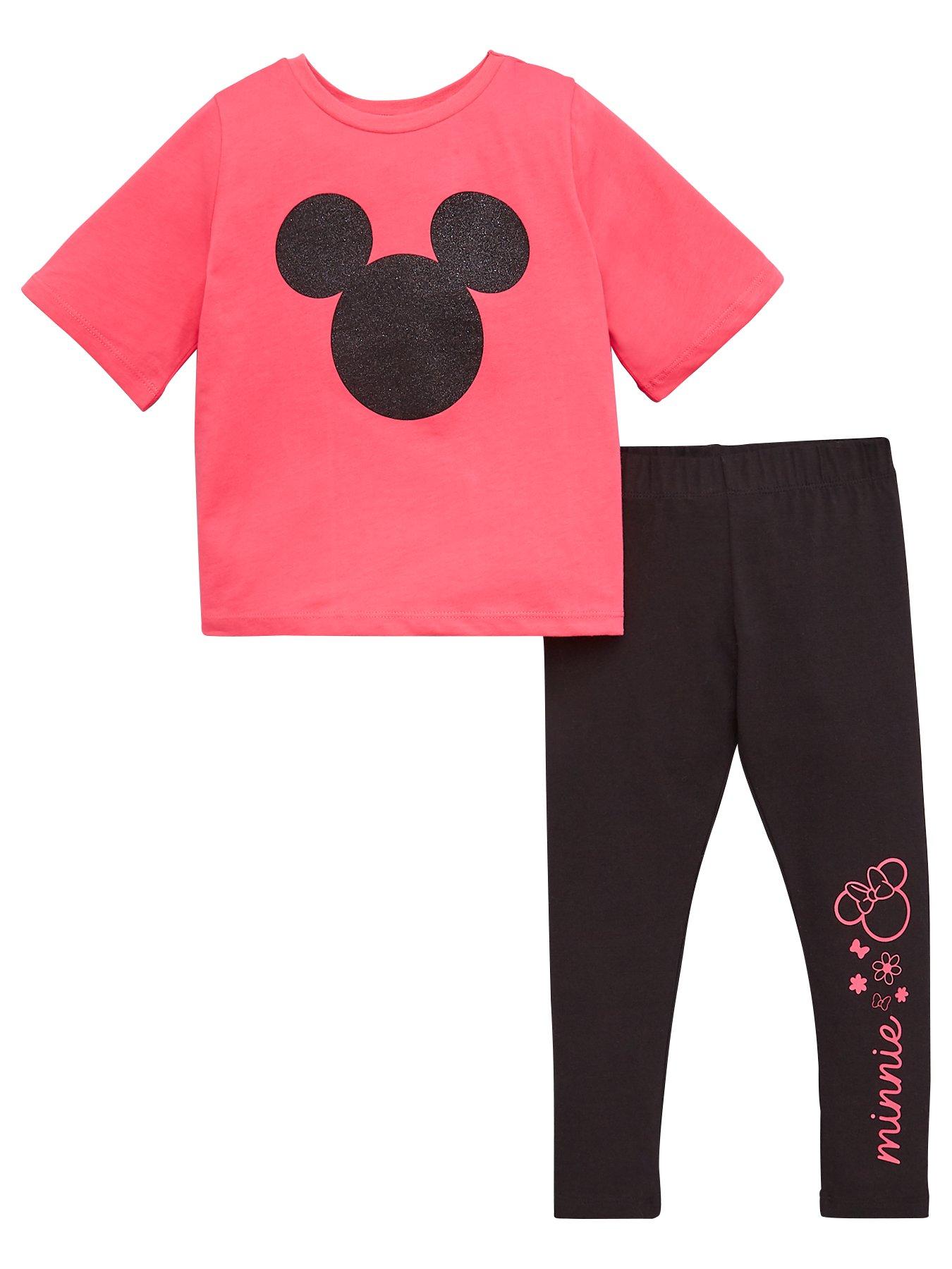 Minnie Mouse Girls 2 Piece Glitter T-Shirt And Leggings Set review