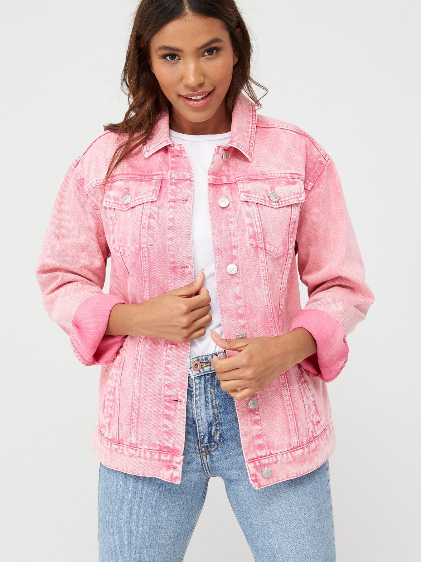 pink denim jacket uk