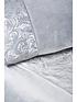  image of very-home-alexis-marble-foil-and-velvet-duvet-cover-set-silver
