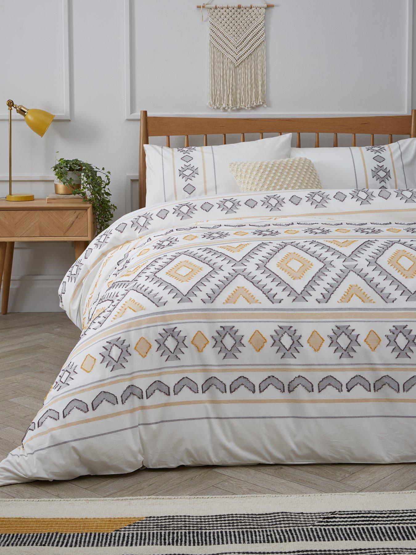 Aztec Cut Jacquard Duvet Cover Set Very Co Uk