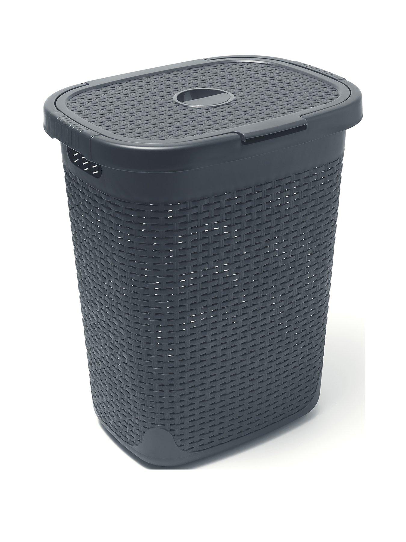 Addis 50-Litre Faux Rattan Utility Hamper
