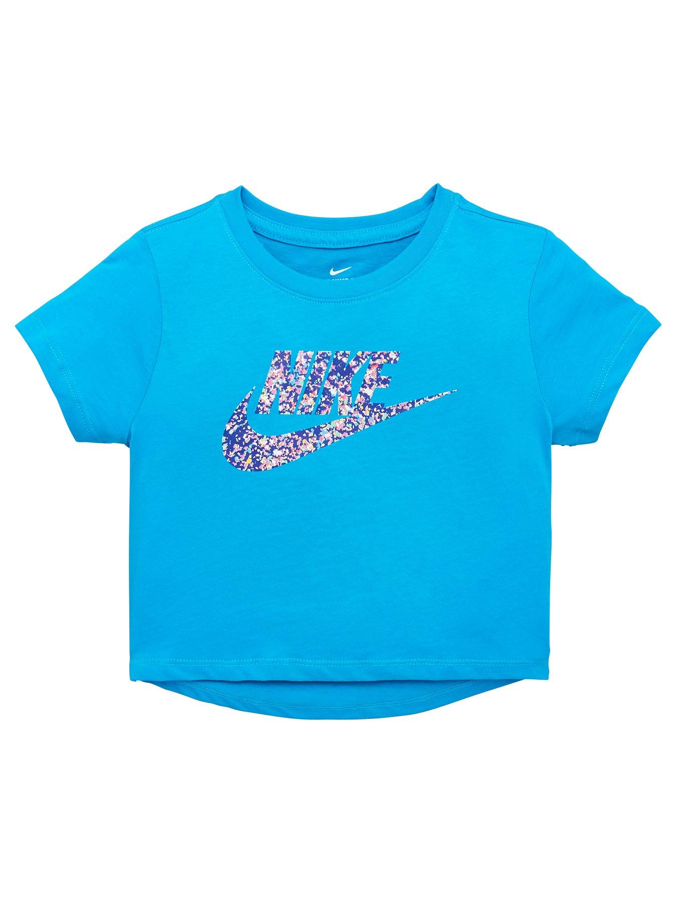 Nike Sportswear Older Girls Cropped Graphic Futura Logo Short Sleeve T-Shirt review