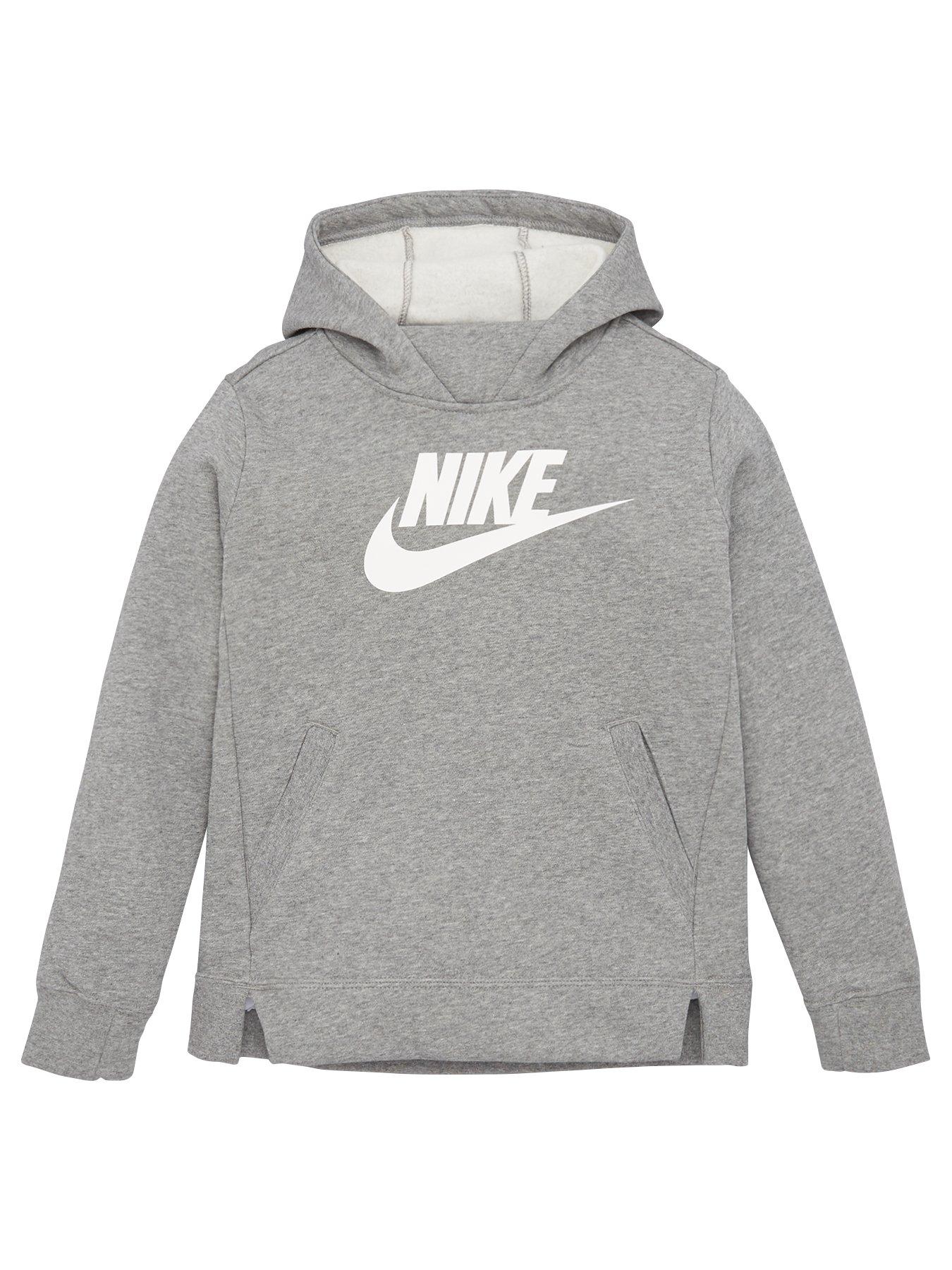 girls grey nike hoodie