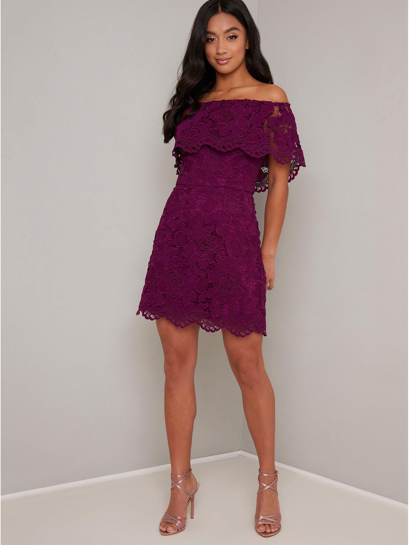 berry bardot dress