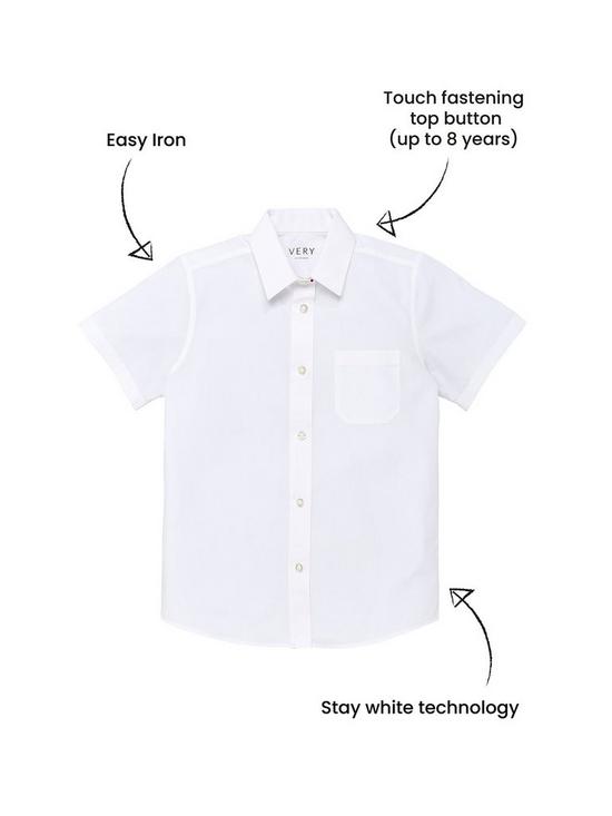 back image of v-by-very-girls-3-pack-short-sleeve-school-blouses-white