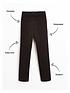  image of v-by-very-girls-2-pack-jersey-school-trousers-black