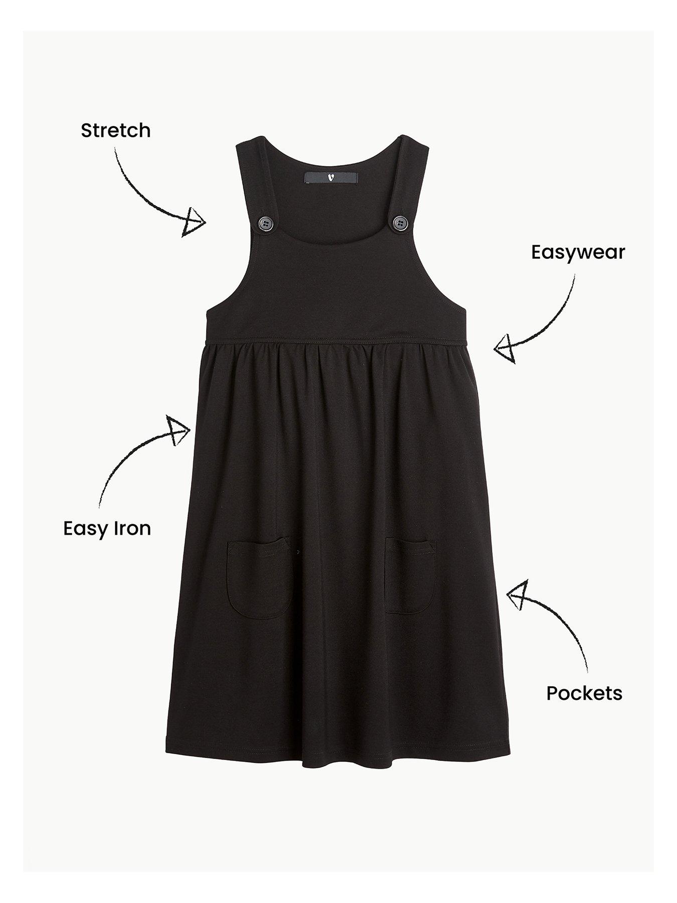 grey pinafore dress ladies