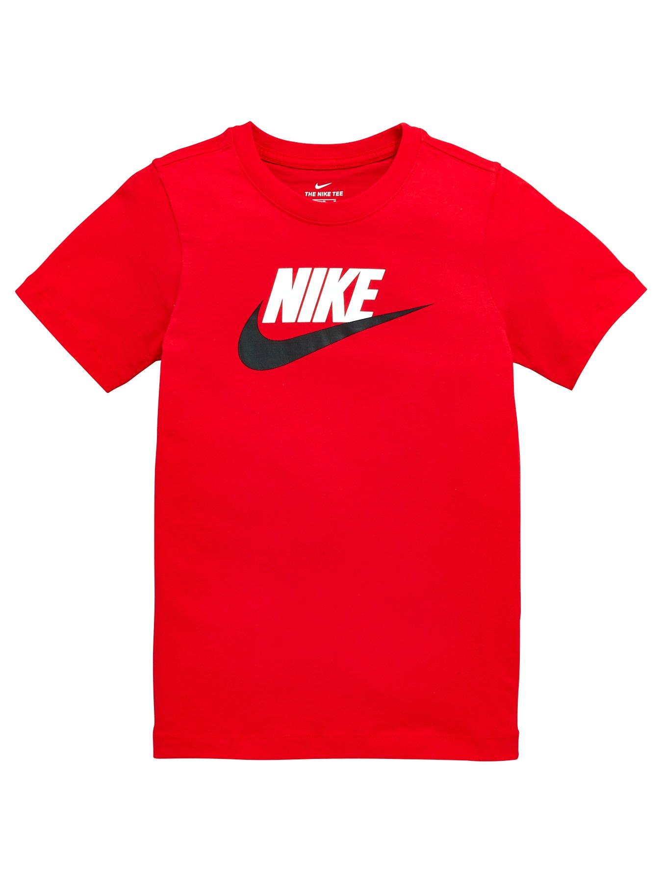 boys red nike t shirt