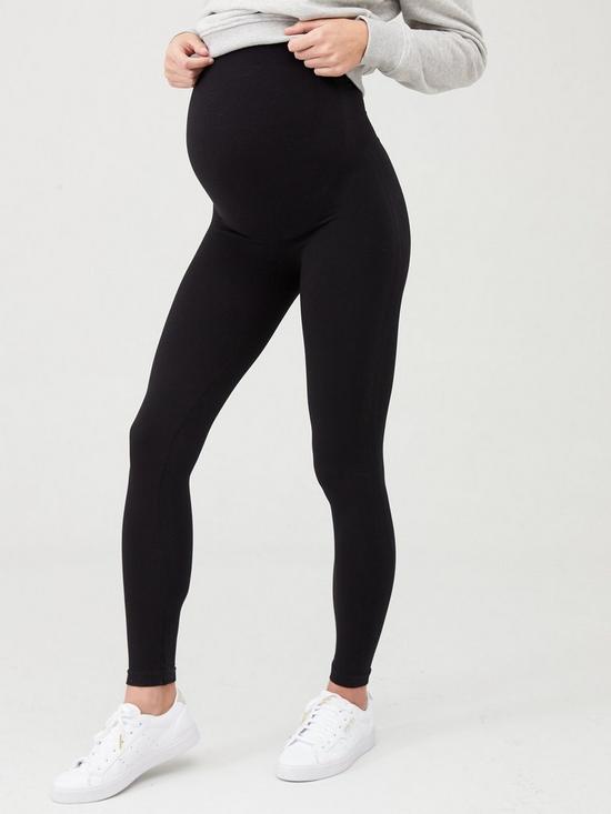 stillFront image of spanx-mama-look-at-me-now-leggings-black