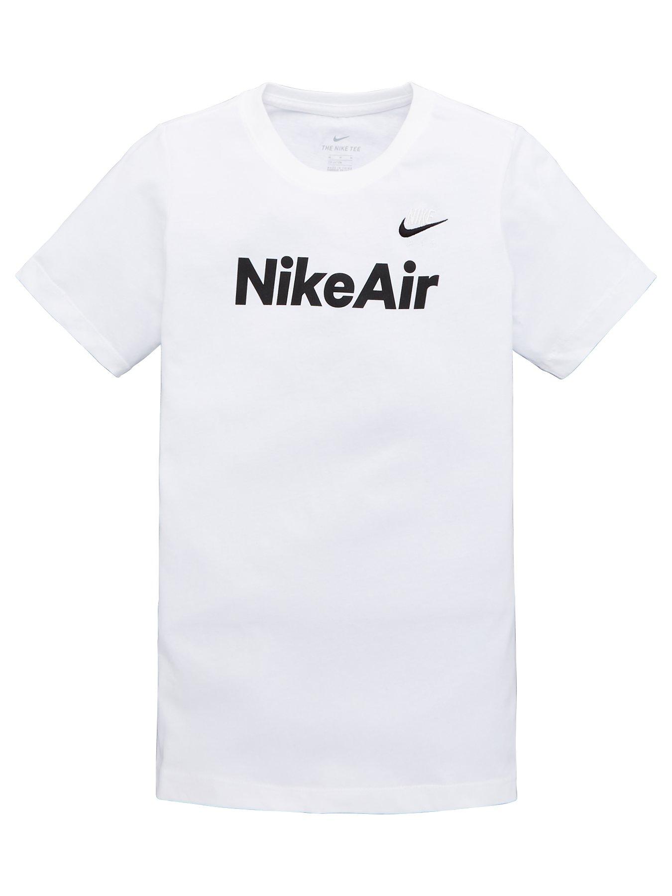 boys white nike t shirt