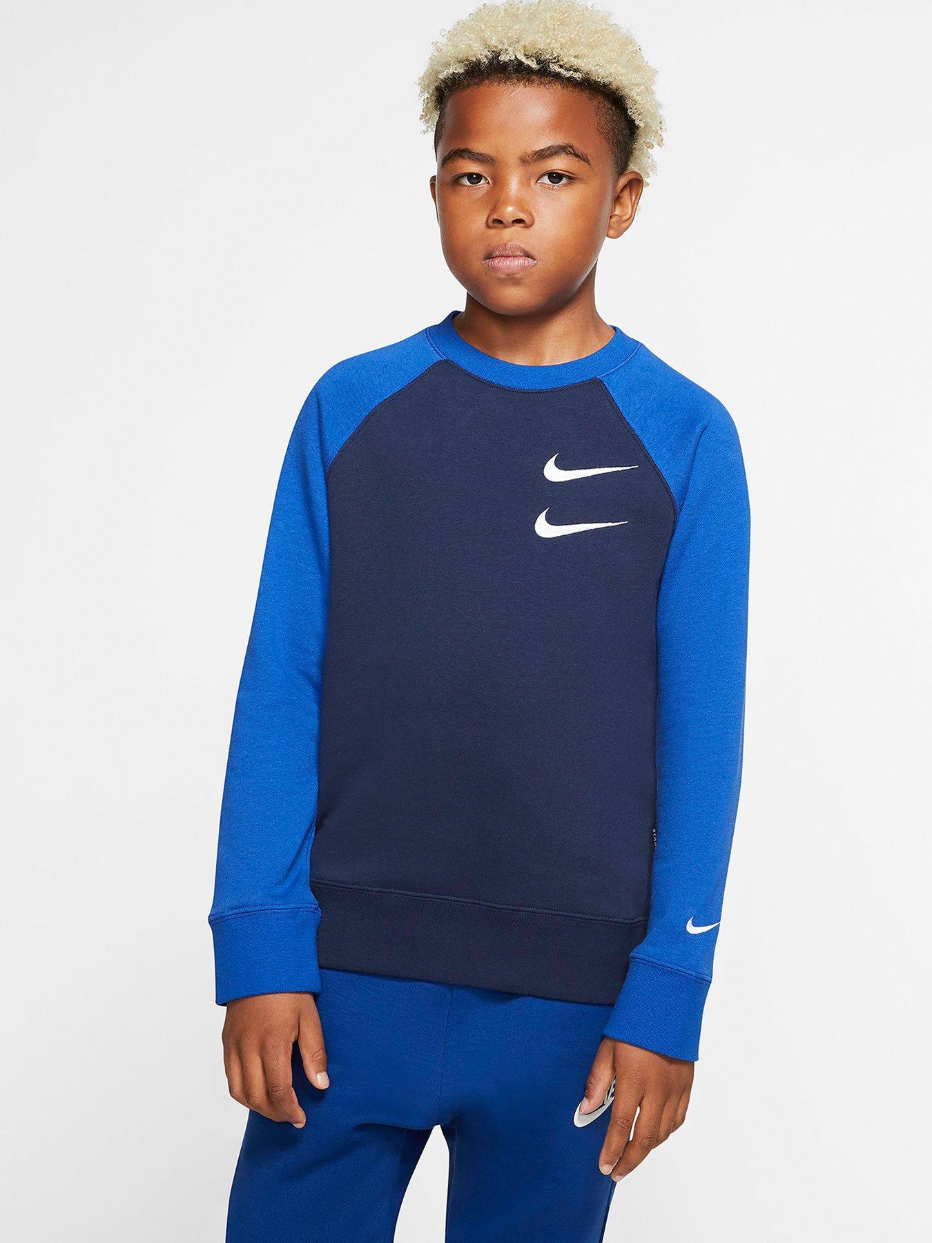 Nike Nike Sportswear Older Boys Swoosh Crew Neck Sweat review