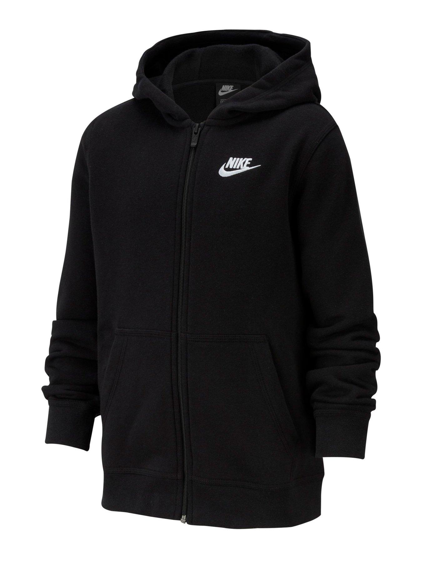 nike boys nsw club full zip hoodie