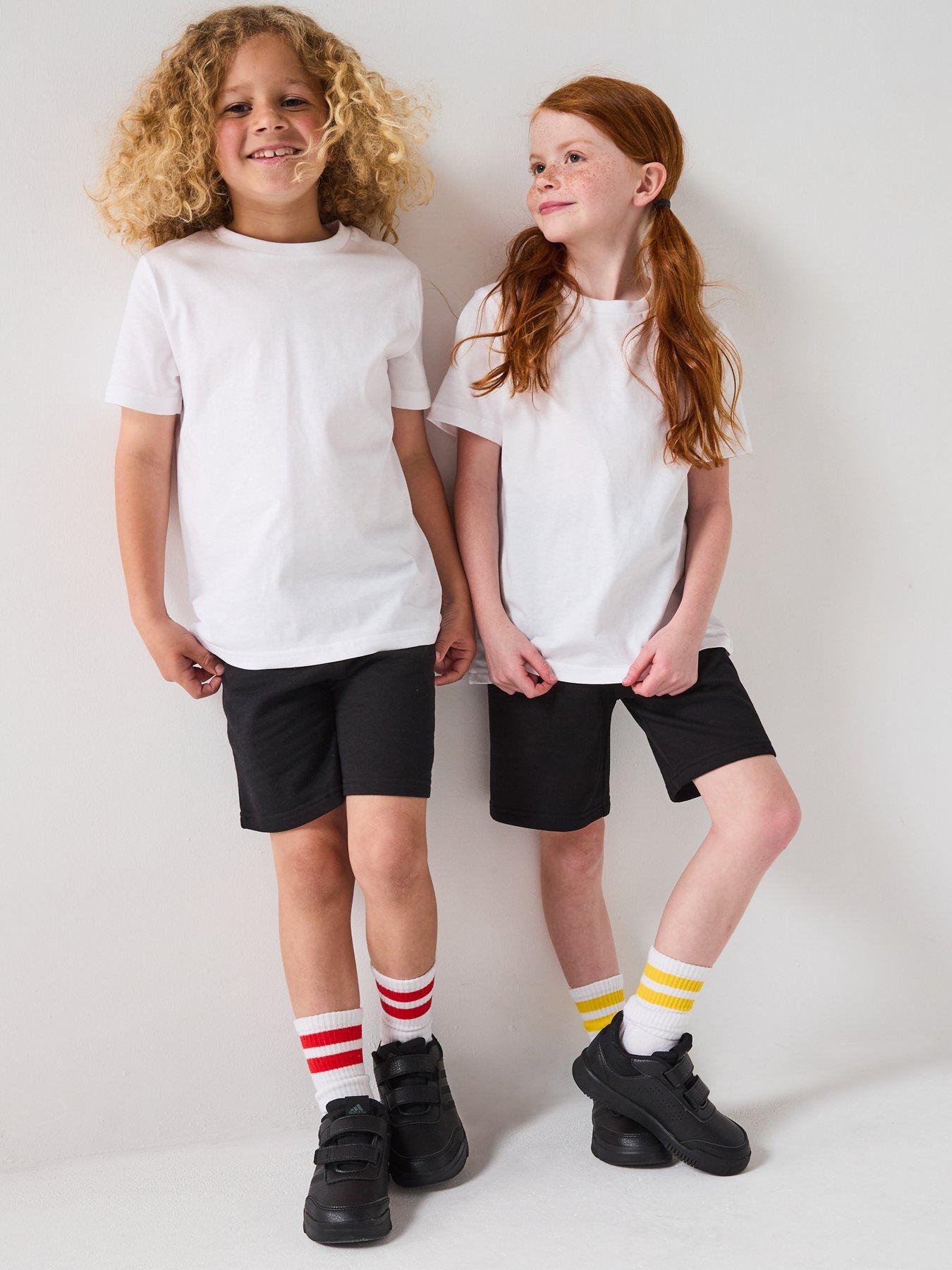 Image 1 of 6 of Everyday Unisex 3 Pack School Sports T-shirts - White
