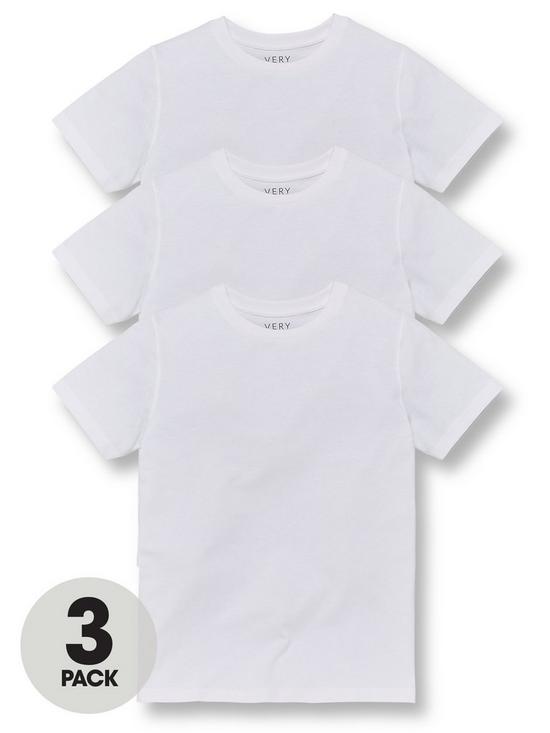 front image of v-by-very-unisex-3-pack-school-sports-t-shirts-white